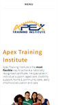 Mobile Screenshot of apextraining.edu.au